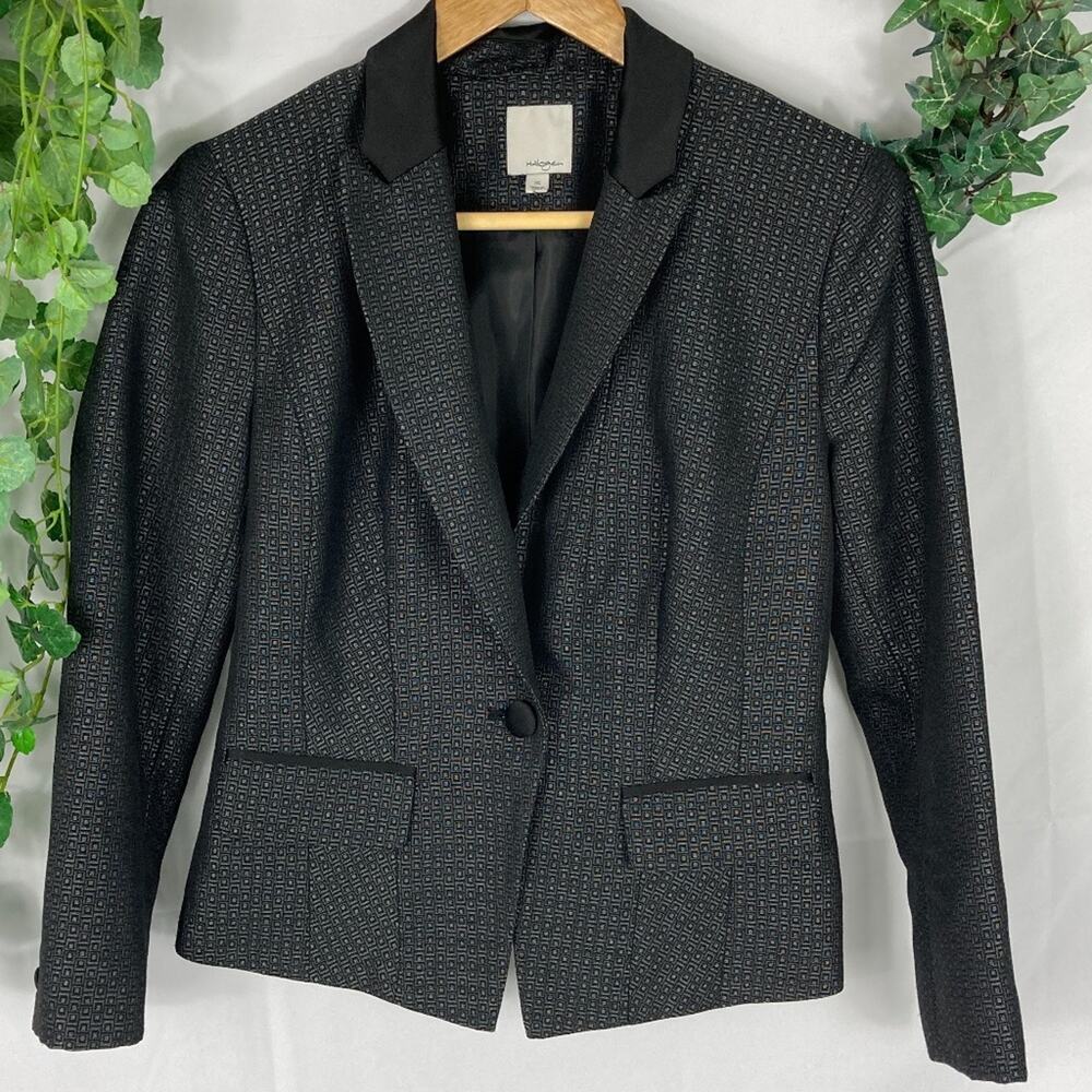 Halogen Button Front Textured Blazer XS